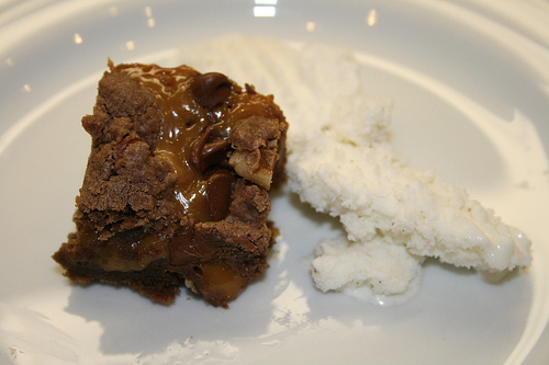 With a side of ice cream With a side of ice cream